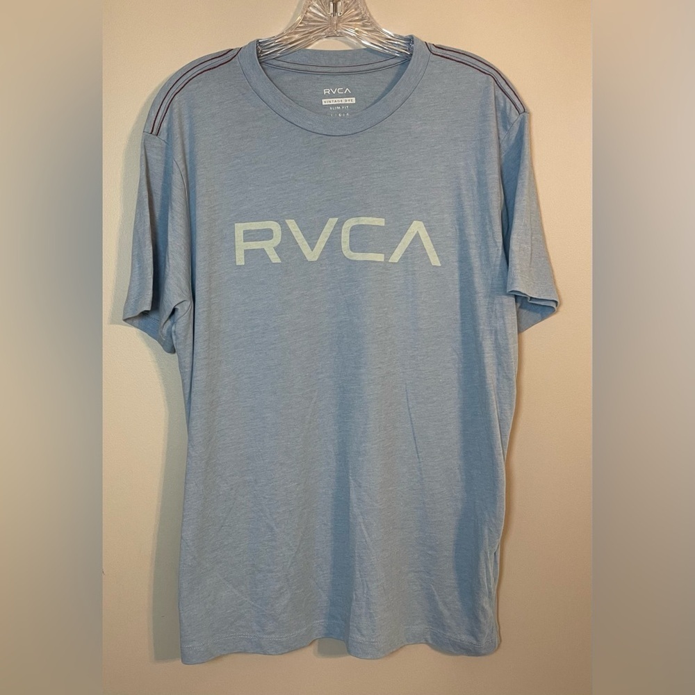 RVCA Light Blue Short Sleeve Tee
